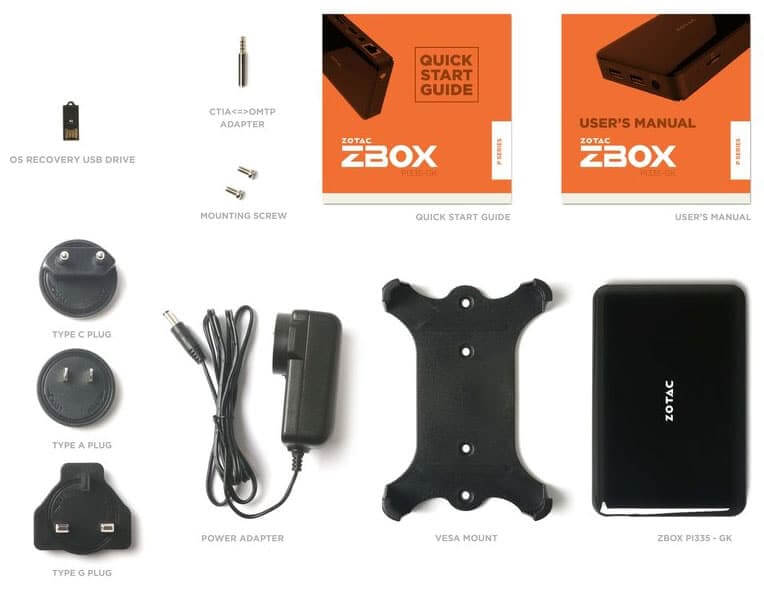 ZBOX Pシリーズ PI335-GK