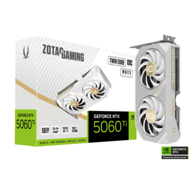 ZOTAC GAMING GeForce RTX 5060 Ti 16GB Twin Edge OC White Edition